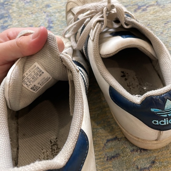 Blue and White Adidas Superstars - Picture 5 of 5